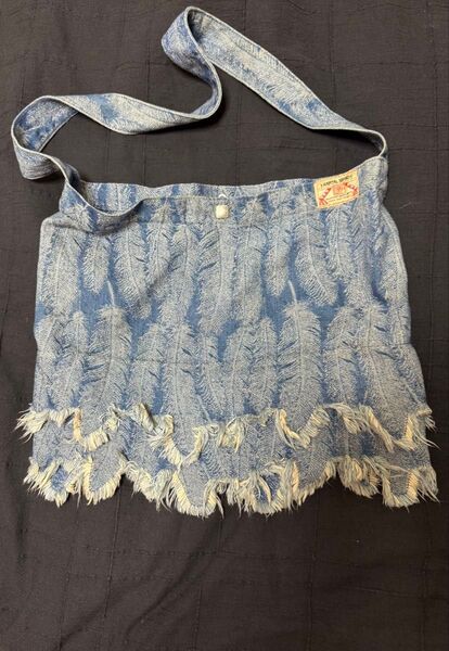 used KAPITAL キャピタル 12オンス マグパイデニム メディスンBAG (小)book bag ショルダーバッグ
