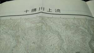 　古地図 　十勝川上流　北海道　地図　資料　５８×４６cm　昭和31年編集　昭和33年発行