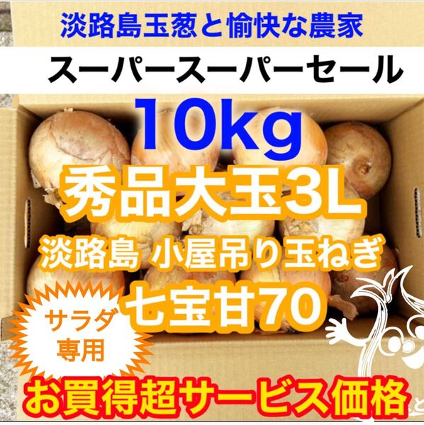 <サラダ専用大玉10kg>淡路島産 玉ねぎ たまねぎ 玉葱 タマネギ