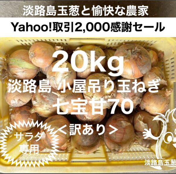 <訳あり20kg>七宝甘70 淡路島産 玉ねぎ たまねぎ 玉葱 タマネギ