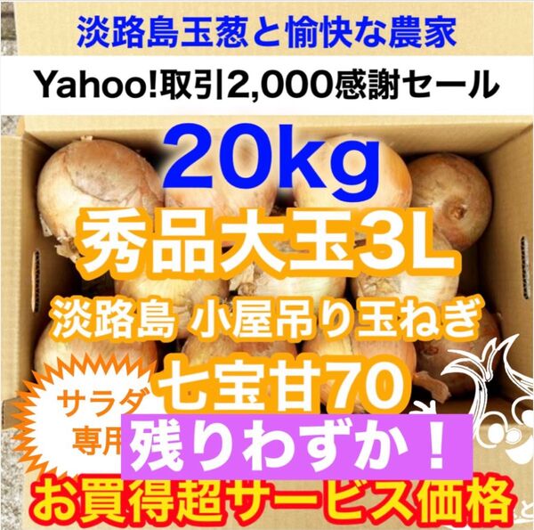 <残りわずか!大玉20kg>淡路島産 玉ねぎ たまねぎ 玉葱 タマネギ