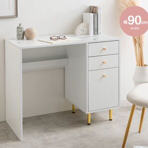 【新品 送料無料】 引き出し付きデスク ワークデスク オフィスデスク デスク ドレッサー 作業机 パソコンデスク 収納机 机