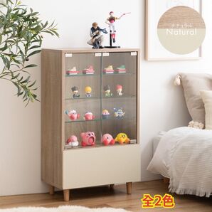 【新品 送料無料】 引き出し付き コレクションケース ガラスケース フィギュアケース コレクションシェルフ ディスプレイケース 棚