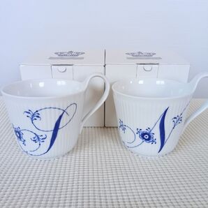 ロイヤルコペンハーゲン ハイハンドル マグカップ 2客