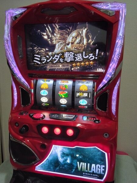 L バイオハザードヴィレッジ スマスロ実機 超絶美品!!コイン不要機 バイオハザードヴィレッジ 配送可能
