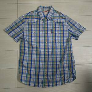 ★LEVI'S リーバイス チェックシャツ 半袖シャツ S PCL16T★