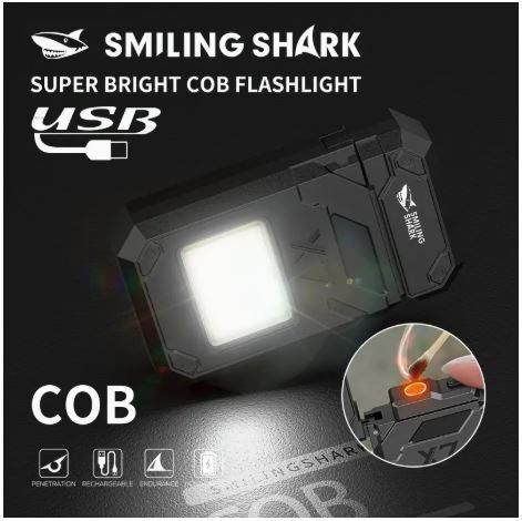 USB-C充電式 ワークライト LED COB アウトドア キャンプ 登山 防災 多機能コンパクトライト