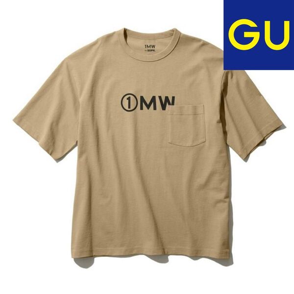 1MW SOPH.×GU 半袖Tシャツ カットソー ブラウン Mサイズ