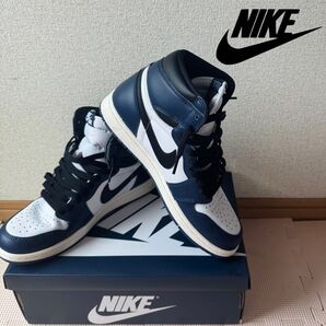 NIKE AIR JORDAN 1 RETRO HIGH OG MIDNIGHT NAVY 26cm