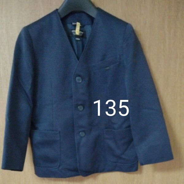 小学生学生服 135A ネイビー 紺色 テーラードジャケット