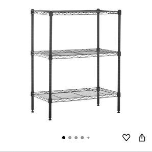 Amazon 3段 スチールラック 棚 メタルラック ブラック スチール ラック 人気 黒 収納棚 収納 メタル 天板 収納ラック