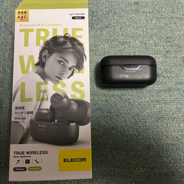 ワイヤレスイヤホン ELECOM LBT-TWS16BK