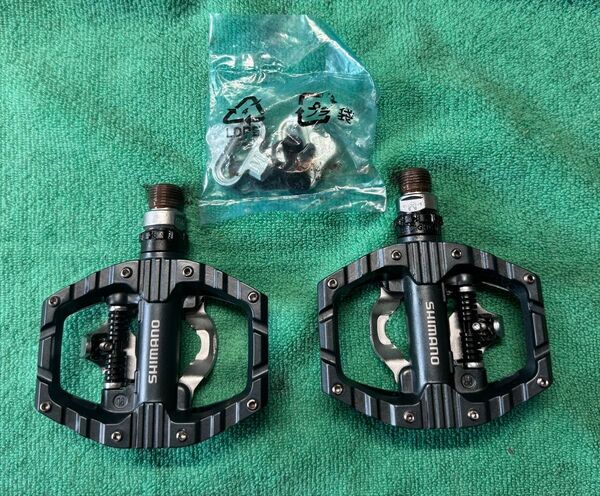 SHIMANO SPDペダル PD-EH500 実車取付のみ走行未使用 新同美品