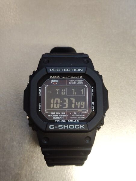 CASIO カシオ G-SHOCK GW-M5610U-1BJF 反転液晶 電波ソーラー 電池、Oリング、ベゼル、ベルト新品交換済