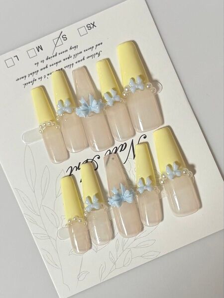 S ネイルチップ つけ爪 美爪セット付 ネイルパーツ ネイルシール