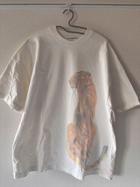 【美品】ジルサンダー JIL SANDER Tシャツ 半袖 白 オーバーサイズ