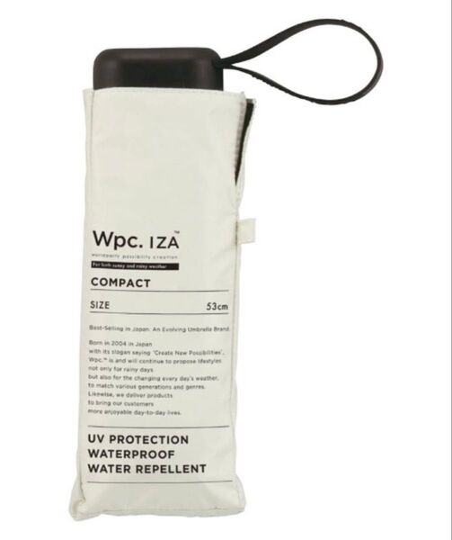 新品 Wpc. IZA 折り畳み傘 晴雨兼用 オフホワイト WPC 折りたたみ傘 白