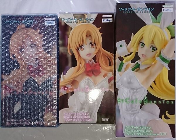 ソードアート オンライン BiCute Bunnies Figure アスナ2種 リーファ 3点セット