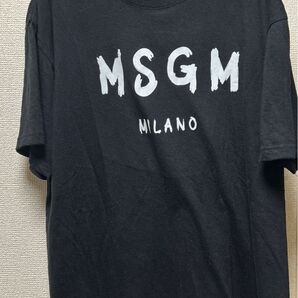 MSGM Tシャツ 半袖Tシャツ ブラック