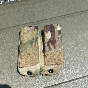 実物 TYR TYRTACTICAL Pistol Mag Pouch ピストルマグポーチ ダブル 9mm マルチカム