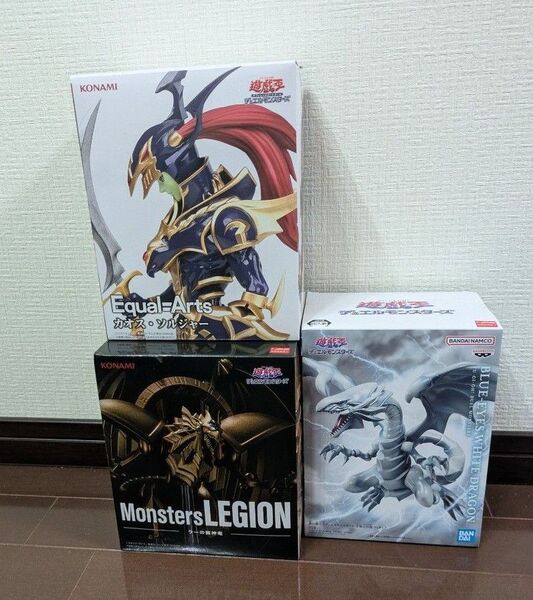 遊戯王 ラーの翼神竜 青眼の白龍 ブルーアイズ ホワイト ドラゴン カオス・ソルジャー フィギュア