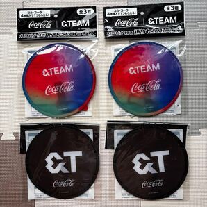 コカコーラ Coca-Cola &TEAM カラビナ付き 折りたたみうちわ