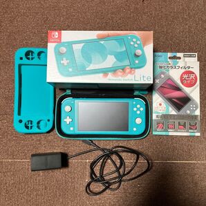 Nintendo Switch Lite ターコイズ 任天堂 スイッチライト 付属品あり 箱、充電器あり 動作確認、初期化済み