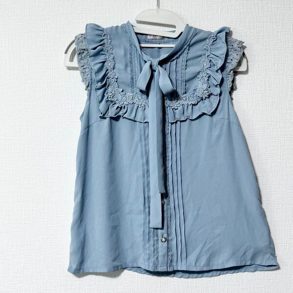 axes femme アクシーズファム ノースリーブ ブラウス