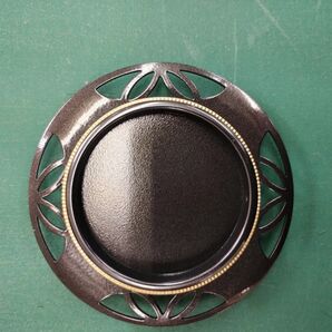 丸盆 黒 金縁 トレー 和食器