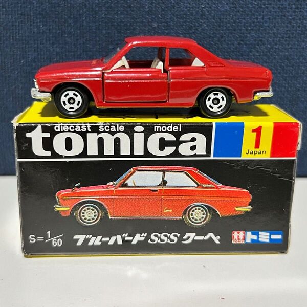TOMICA トミカ ブルーバードSSS クーペ 赤色 1Aホイール