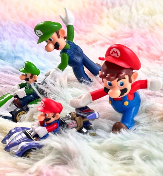 マリオ・ルイージ カートフィギュア4体セット
