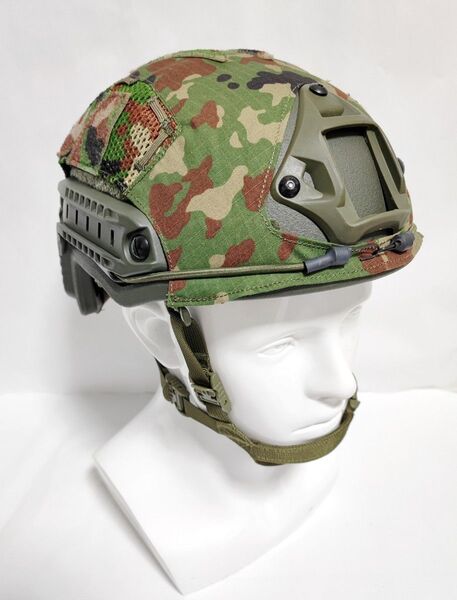 NIJ IIIA レベル3A対応 自衛隊迷彩 Fast型 防弾ヘルメット カバー セット