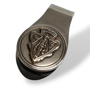 希少 GUCCI グッチ マネークリップ ヴィンテージ ロゴ シルバー メンズ