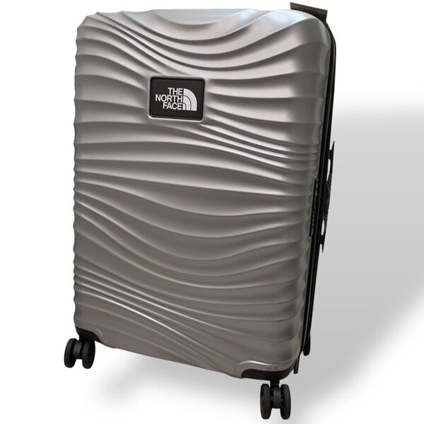 美品 ノースフェイス スーツケース キャリーケース TSAロック 24インチ 約65L 約4〜6泊用 シルバー