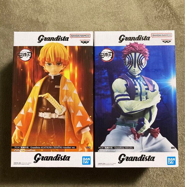 鬼滅の刃 ナムコ限定 我妻善逸 another ver. 猗窩座 grandista フィギュア 2種セット