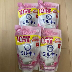 ミルキィ フローラルソープの香り ボディソープ 詰め替え 牛乳石鹸 4個