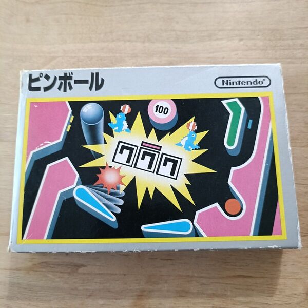 【FC】ピンボール 銀箱 箱説付き ファミコン ※内箱欠品