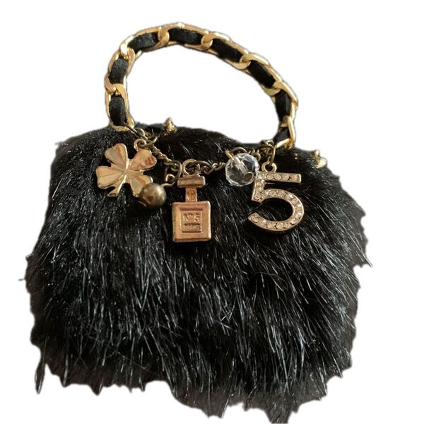 ミニチュアバッグ チャームファーバッグ ノベルティCHANEL 10センチ