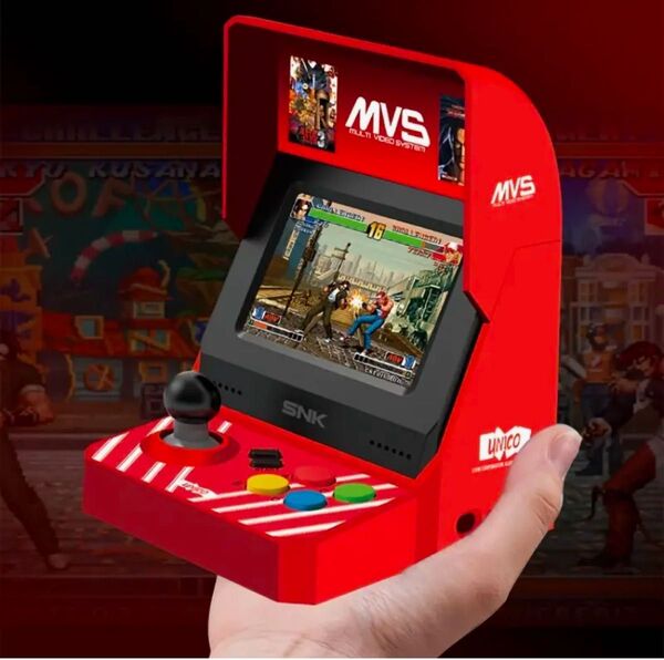 【新品】Unico SNK MVS ミニアーケードゲーム機 3.5インチ画面 レトロノスタルジックゲーム機