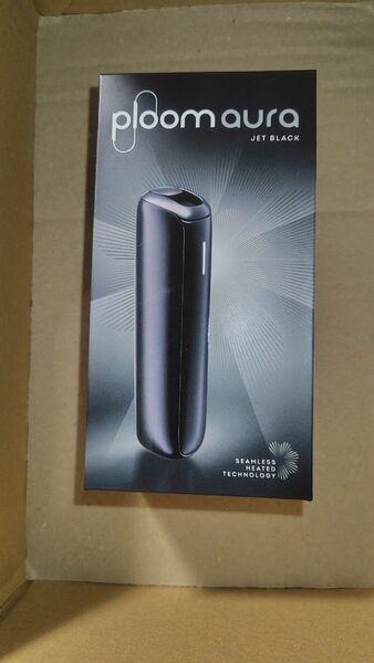 未使用未開封 ploom aura プルームオーラ ジェットブラック 電子 加熱式 タバコ