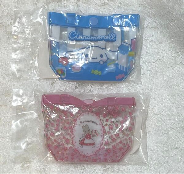 サンリオ プールバック風 ミニポーチ シナモン シナモロール マロンクリーム 2個セット