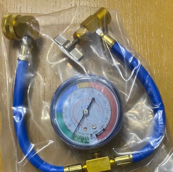 【期間限定】r134aカーエアコンチャージホース メーター付き