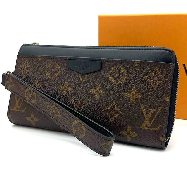 【美品】LOUISVUITTON ルイヴィトン モノグラム マカサー ジッピードラゴンヌ RFID IC 長財布 セカンドバッグ