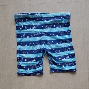 男の子 水着 マリン柄 水色 90サイズ