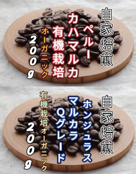 【ペルー】カハマルカ【ホンジュラス】SHGマルカラ 各200g(自家焙煎 コーヒー豆 珈琲 コーヒー)