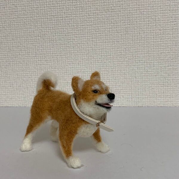 羊毛フェルト ハンドメイド 柴犬 豆柴 ぬいぐるみ 人形
