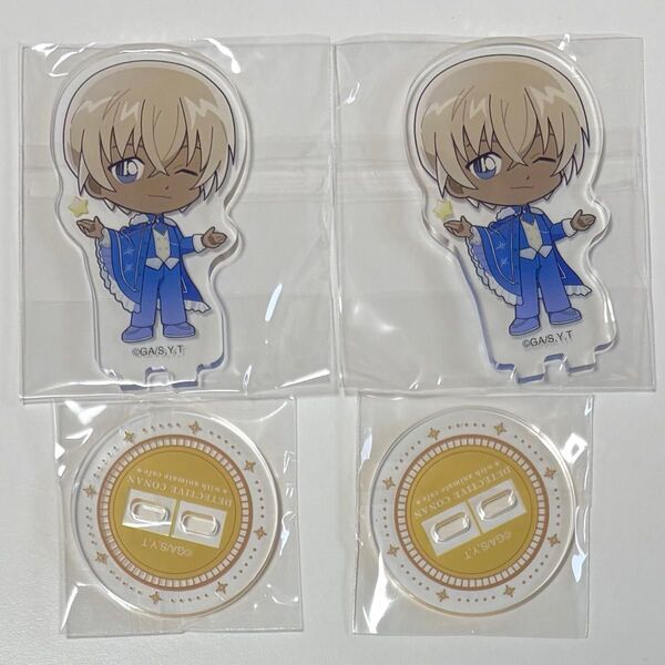 名探偵コナン 韓国 アニメイトカフェ 安室透 アクリルスタンド 2個 セット