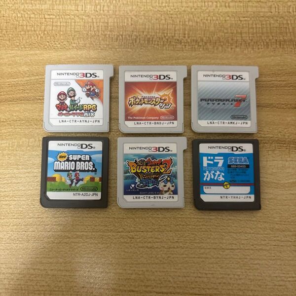 【セット売り】3DS カセット 6点 まとめ売り ポケモン 妖怪ウォッチ