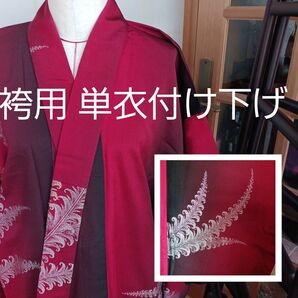 正絹 袴用 単衣付け下げ風 金糸銀糸模様