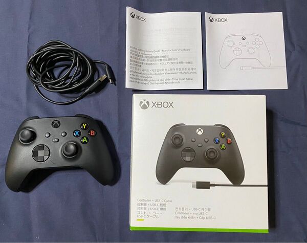純正 Xbox ワイヤレス コントローラー + USB-C ケーブル 動作確認済 PAD